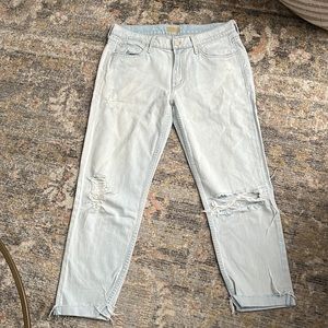 MOTHER The Dropout Fray Jeans Size 27